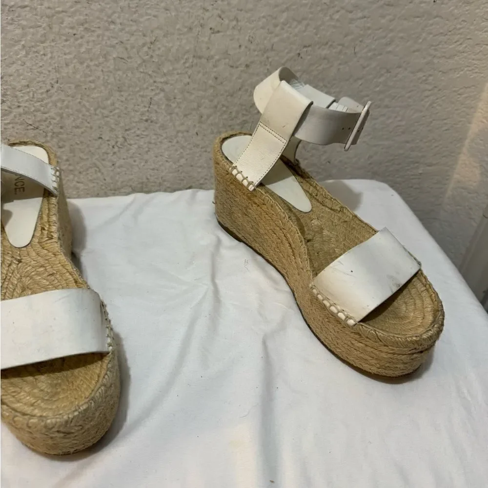 Vince Abby Leather Espadrille Sandal 7 M